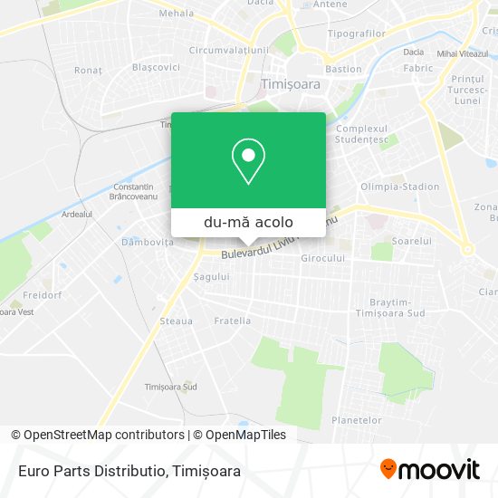 Hartă Euro Parts Distributio