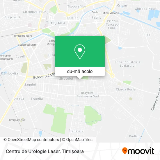 Hartă Centru de Urologie Laser