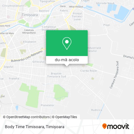 Hartă Body Time Timisoara