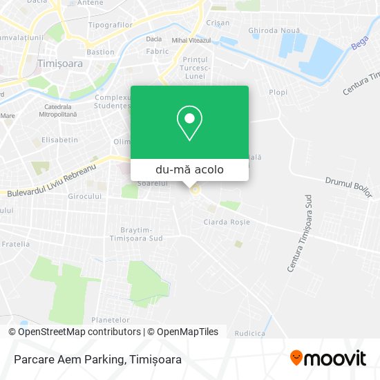 Hartă Parcare Aem Parking