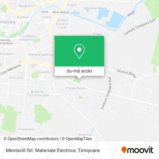 Hartă Mentavill Srl. Materiale Electrice