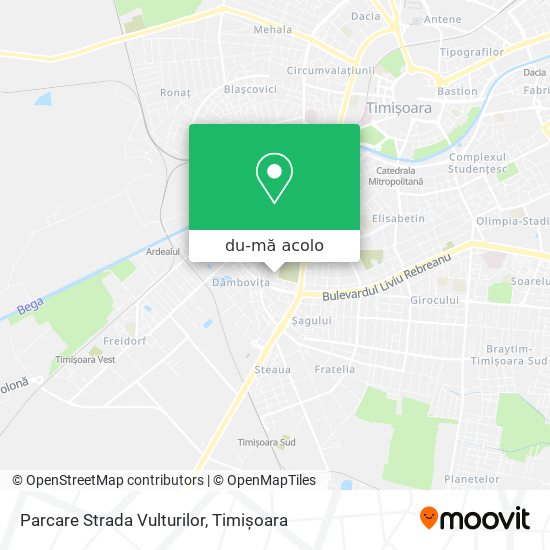 Hartă Parcare Strada Vulturilor