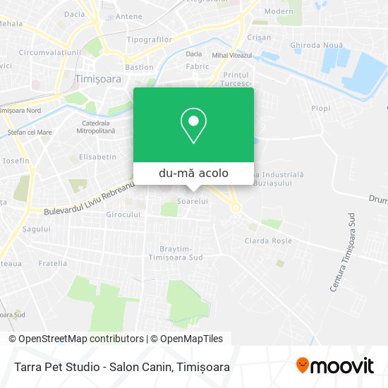 Hartă Tarra Pet Studio - Salon Canin