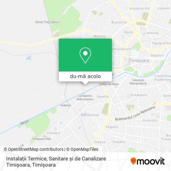 Hartă Instalații Termice, Sanitare și de Canalizare Timișoara