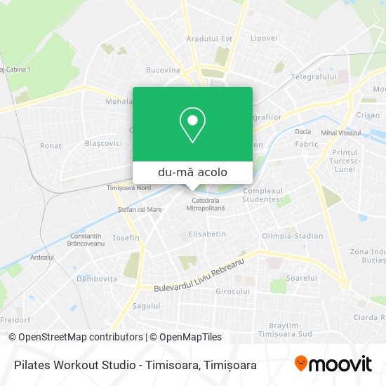 Hartă Pilates Workout Studio - Timisoara