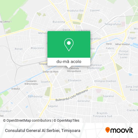 Hartă Consulatul General Al Serbiei