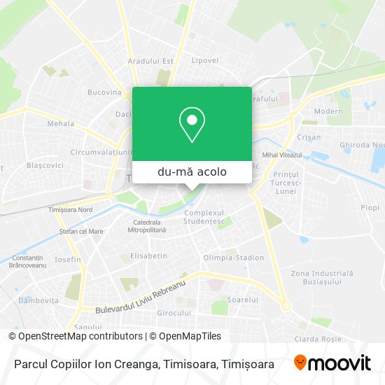 Hartă Parcul Copiilor Ion Creanga, Timisoara