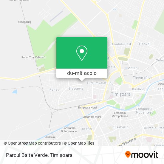 Hartă Parcul Balta Verde