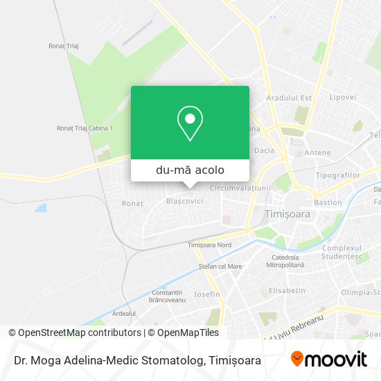 Hartă Dr. Moga Adelina-Medic Stomatolog