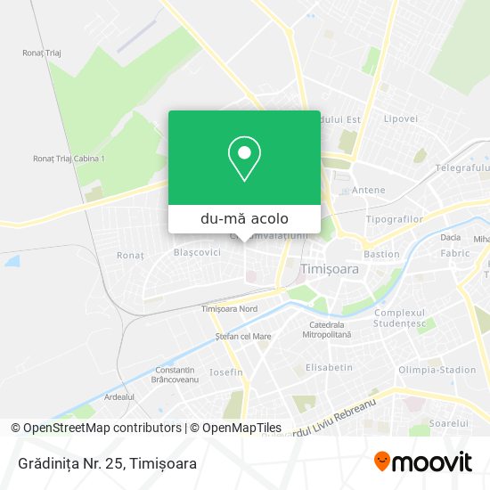 Hartă Grădinița Nr. 25