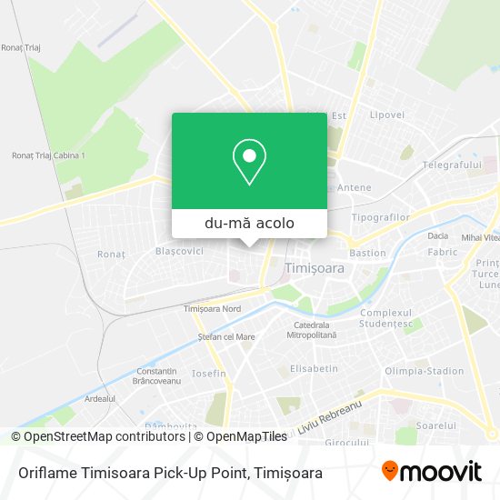Hartă Oriflame Timisoara Pick-Up Point
