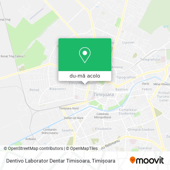 Hartă Dentivo Laborator Dentar Timisoara