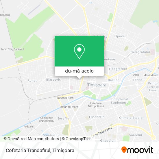 Hartă Cofetaria Trandafirul