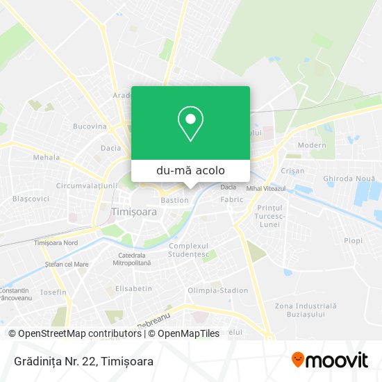 Hartă Grădinița Nr. 22