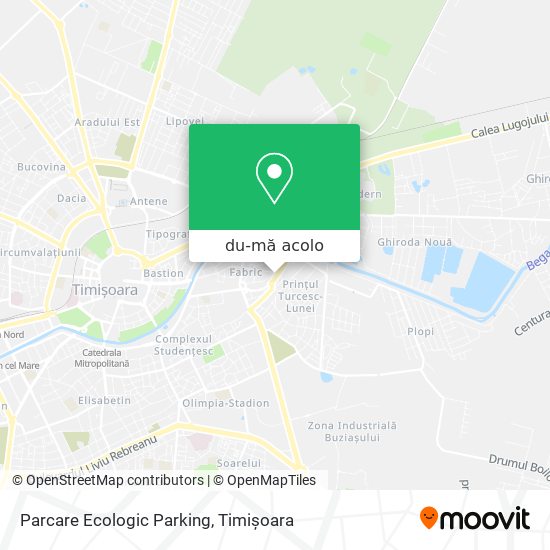 Hartă Parcare Ecologic Parking
