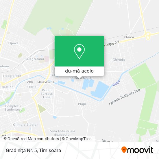 Hartă Grădinița Nr. 5