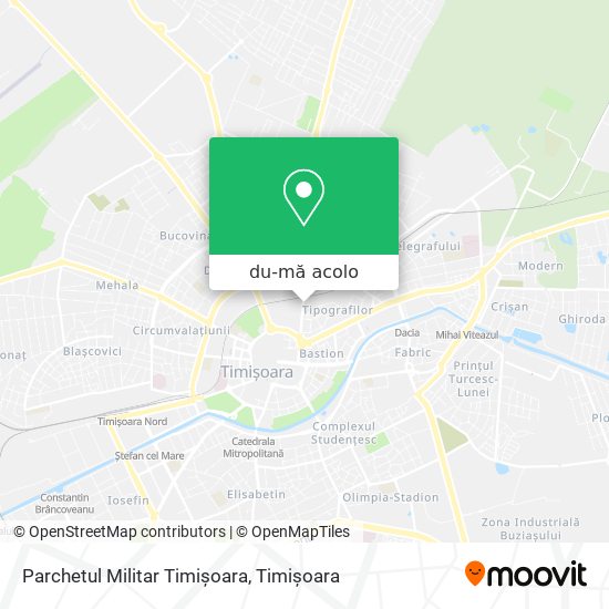 Hartă Parchetul Militar Timișoara