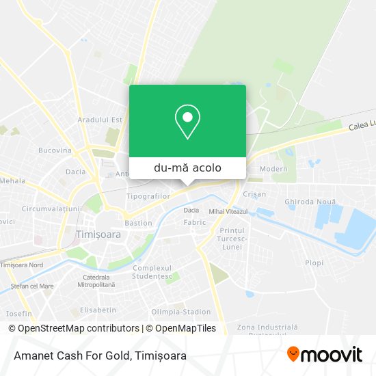Hartă Amanet Cash For Gold