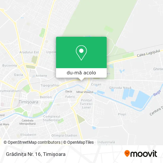 Hartă Grădinița Nr. 16