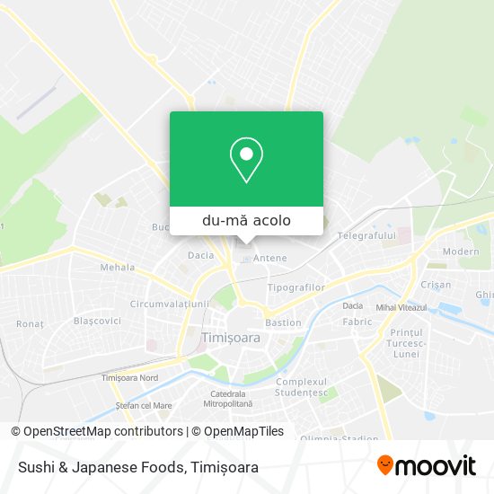Hartă Sushi & Japanese Foods