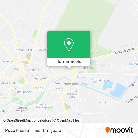 Hartă Pizza Fresca Timis