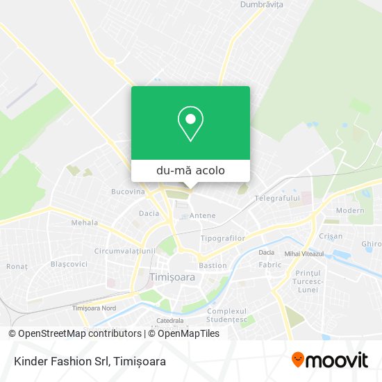 Hartă Kinder Fashion Srl