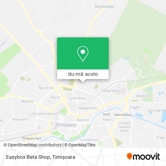 Hartă Easybox Beta Shop