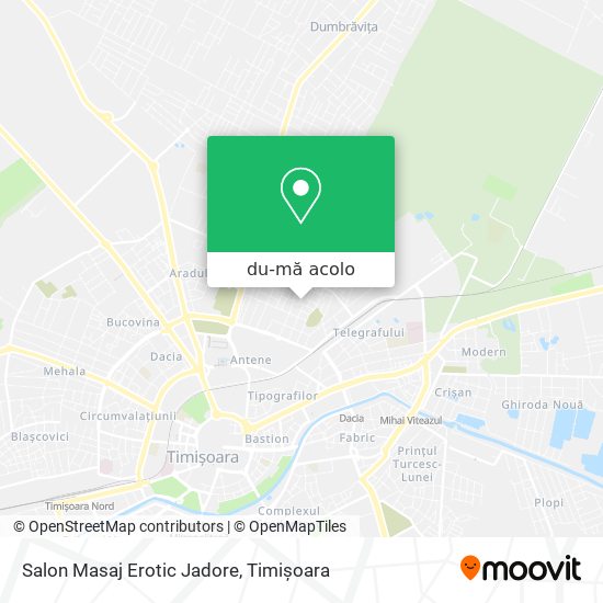 Hartă Salon Masaj Erotic Jadore