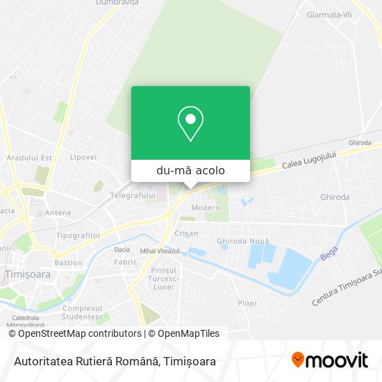Hartă Autoritatea Rutieră Română