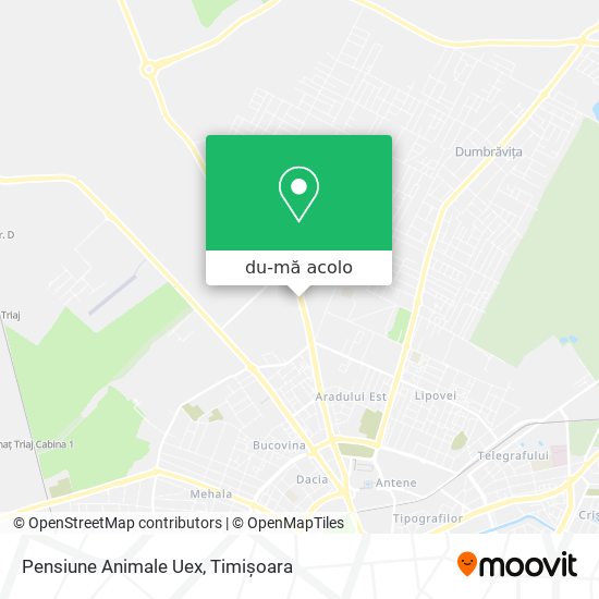 Hartă Pensiune Animale Uex
