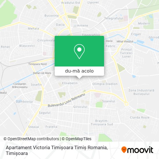 Hartă Apartament Victoria Timişoara Timiş Romania