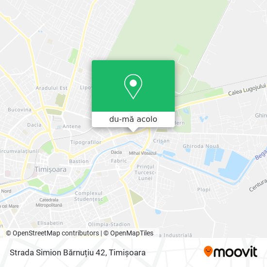 Hartă Strada Simion Bărnuțiu 42