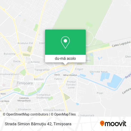 Hartă Strada Simion Bărnuțiu 42