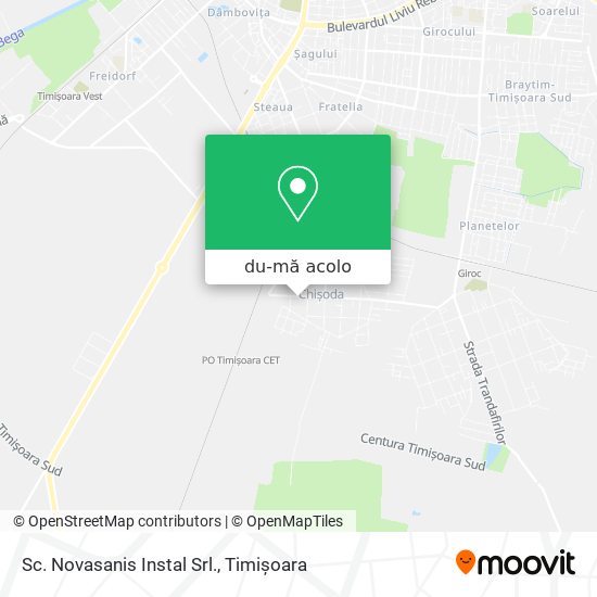Hartă Sc. Novasanis Instal Srl.