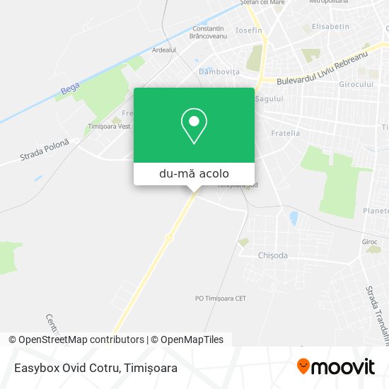 Hartă Easybox Ovid Cotru