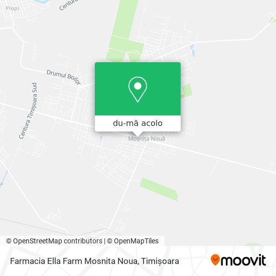 Hartă Farmacia Ella Farm Mosnita Noua