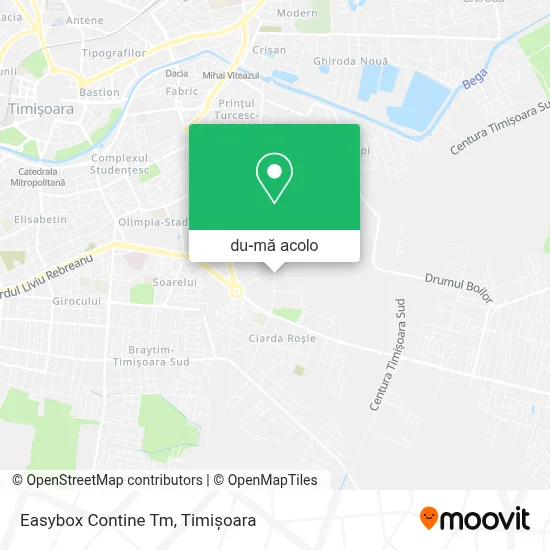 Hartă Easybox Contine Tm