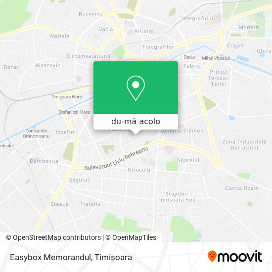 Hartă Easybox Memorandul