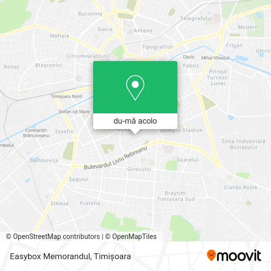 Hartă Easybox Memorandul