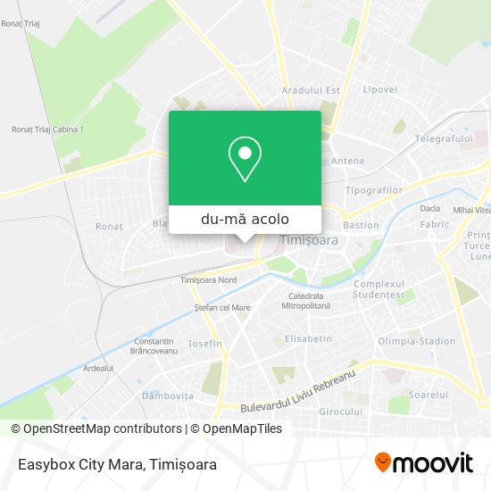 Hartă Easybox City Mara