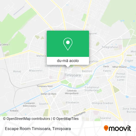 Hartă Escape Room Timisoara