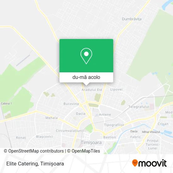 Hartă Elite Catering
