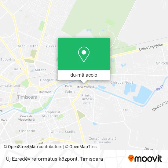 Hartă Új Ezredév református központ