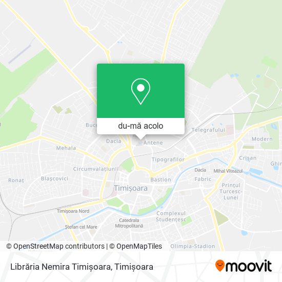 Hartă Librăria Nemira Timişoara