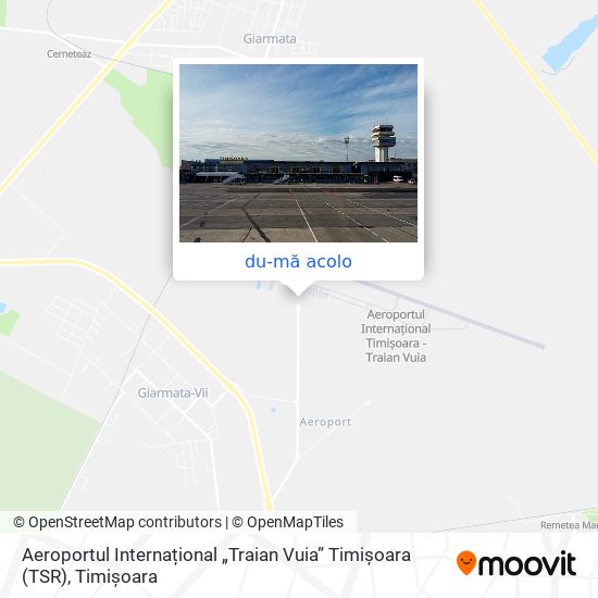 Hartă Aeroportul Internațional „Traian Vuia” Timișoara (TSR)