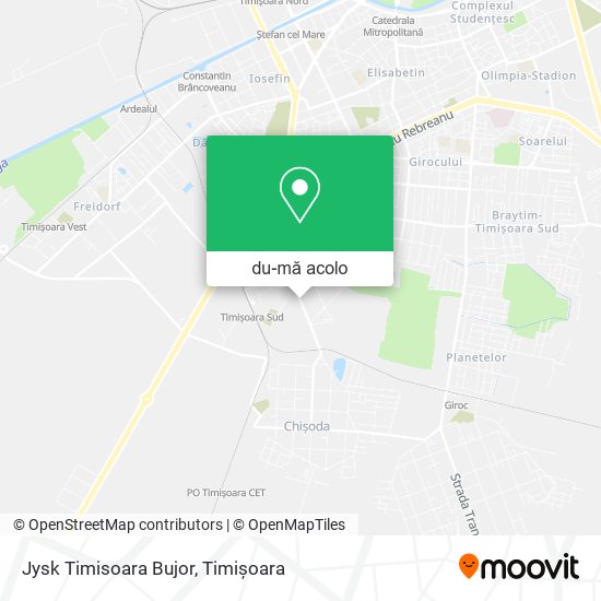 Hartă Jysk Timisoara Bujor