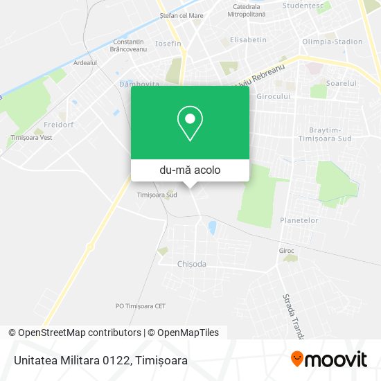 Hartă Unitatea Militara 0122