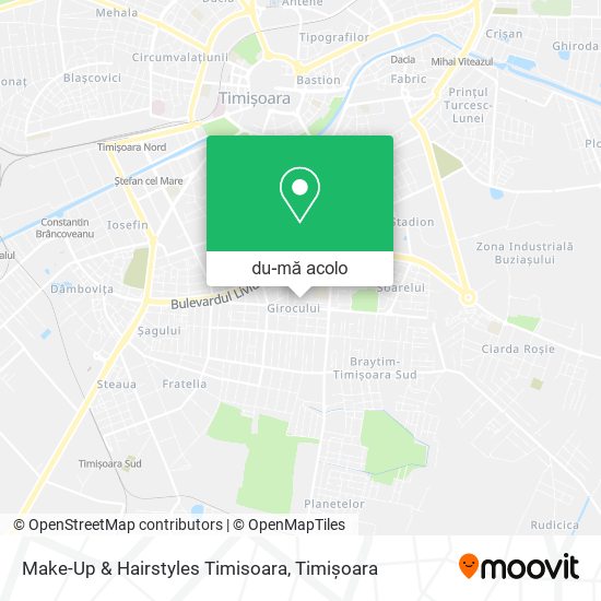 Hartă Make-Up & Hairstyles Timisoara
