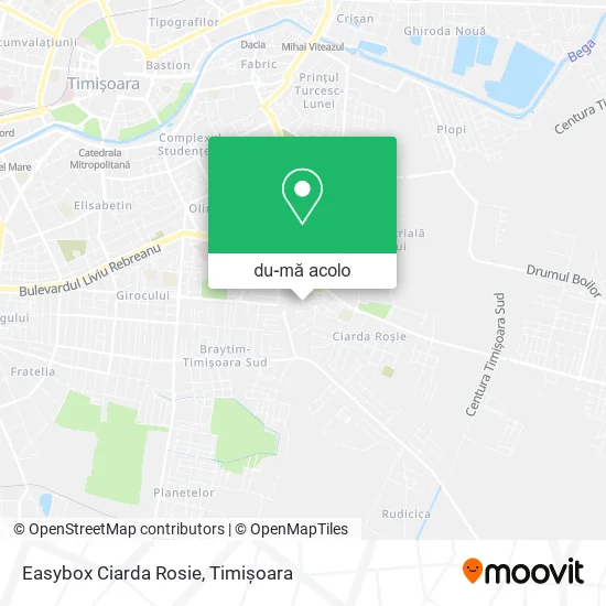 Hartă Easybox Ciarda Rosie