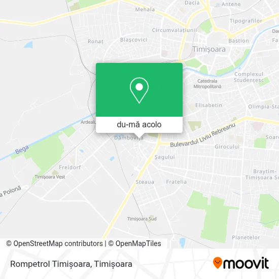 Hartă Rompetrol Timișoara